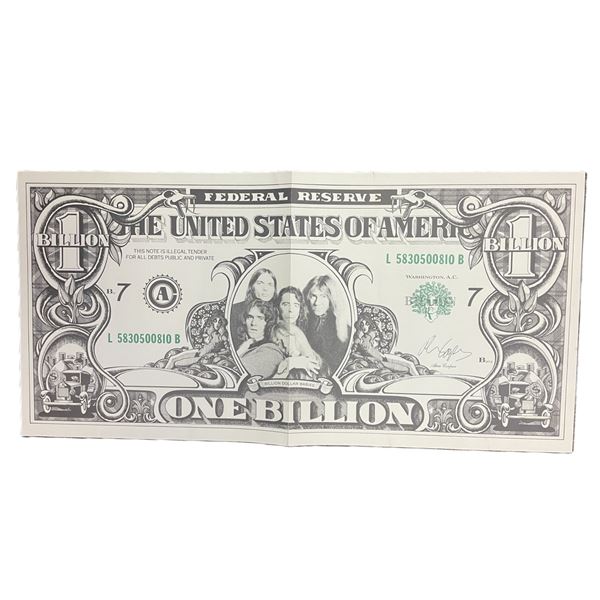 "Billion Dollar Bill" Poster from 1973 vinyl release of the Alice Cooper album