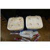 Image 4 : Qty 2 Igloo Ice Cube Wheeled Coolers w/ Misc Cups