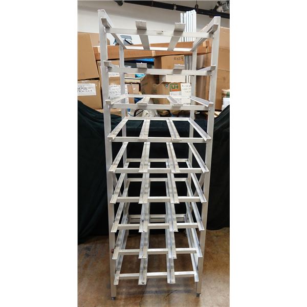 Advance Tabco CR10-162 Can Rack  24" x 34" x 71"H (right front leg has crack)