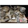 Image 2 : Multiple Metal Kitchen Essentials: Food Storage Containers, Some Lids, Stock Pots, Colander, UtensiL