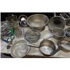 Image 3 : Multiple Metal Kitchen Essentials: Food Storage Containers, Some Lids, Stock Pots, Colander, UtensiL
