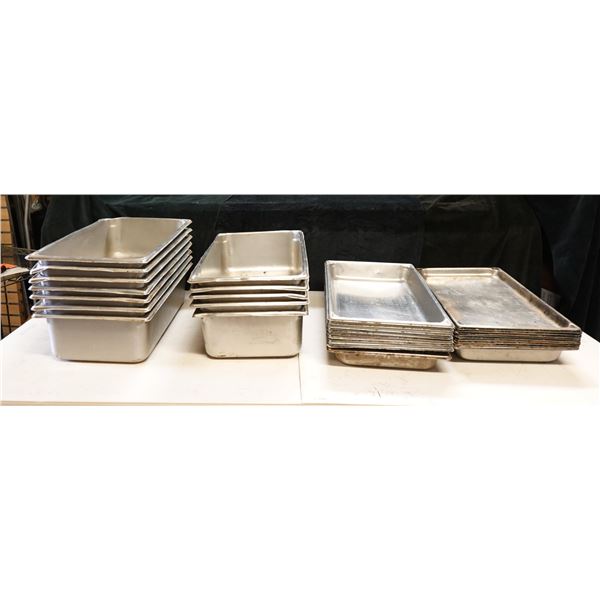 Multiple Metal Kitchen Food Storage Containers, Misc Sizes