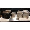 Image 1 : Multiple Metal Kitchen Food Storage Containers, Some Perforated w/ Bin Lids, Misc Sizes