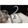 Image 3 : Multiple Metal Food Storage Containers, Baking Sheets, Some Lids, Mixing Bowl & Attachment, Misc Siz