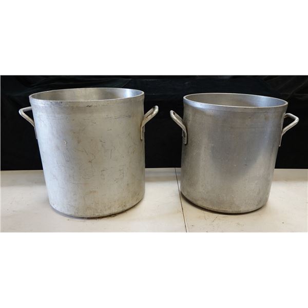 Qty 2 Stock Pots Approx. 14" Dia, 14"-15"H