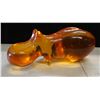 Image 1 : Large Orange Hippo Sculpture Spoon Rest 22" x 9" x 9"H
