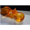 Image 4 : Large Orange Hippo Sculpture Spoon Rest 22" x 9" x 9"H