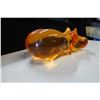 Image 5 : Large Orange Hippo Sculpture Spoon Rest 22" x 9" x 9"H