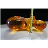 Image 8 : Large Orange Hippo Sculpture Spoon Rest 22" x 9" x 9"H