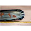 Image 8 : Long Koi Fish Motif Serving Tray 46" x 9.5" x 3.5"H