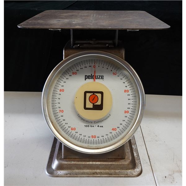 Pelouze Model 10100 Scale, 100 lbs. Capacity, 12" x 13" x 14"H