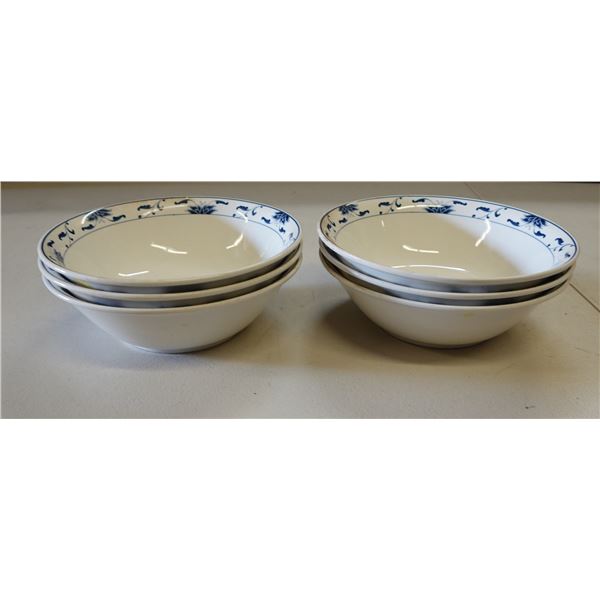 Qty 6 Cameo Durable Bowls 9" Dia, 3"H