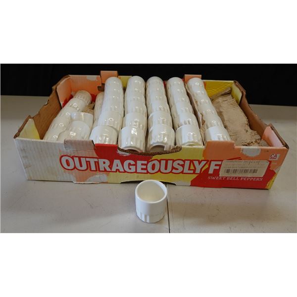 Qty Approx. 80 Chinese Tea Cups 2.5" Dia, 2.75"H