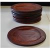 Image 1 : Qty 9 TL Wooden Oval Platter or Base 12" x 8"