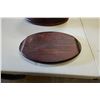 Image 4 : Qty 9 TL Wooden Oval Platter or Base 12" x 8"