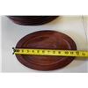 Image 6 : Qty 9 TL Wooden Oval Platter or Base 12" x 8"