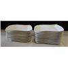Image 1 : Qty Approx. 19 Curved Rectangular Plates 10.5" x 7"