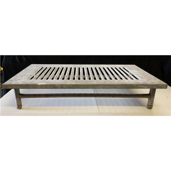 Metal Grate Slatted Stand 48" x 24" x 10"H