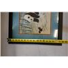 Image 8 : Panda w/ Squirrel Artwork w/ Asian Calligraphy Mark, Framed & Matted 16.5" x 18"