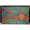 Image 1 : Large Abstract Sunshine Artwork by Blaise Domino, Giclee on Canvas, Unframed 38" x 24"