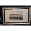 Image 2 : Floating Gondolas Fronting MSC Cruise Ship Artwork, Framed & Matted 47" x 29"
