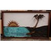 Image 1 : Very Large 3-D Mixed Media Artwork by Ben Raquinio '87, E ka Moku, 84" x 48" Framed