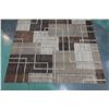 Image 2 : Large Area Rug with Geometric Design 122" x 93"