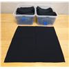 Image 1 : Qty 84 Black Cloth Napkins 19" x 19"