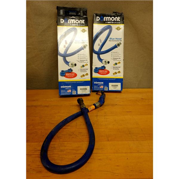 Qty 2 Dormont Blue Hose Gas Connector Kits (used)