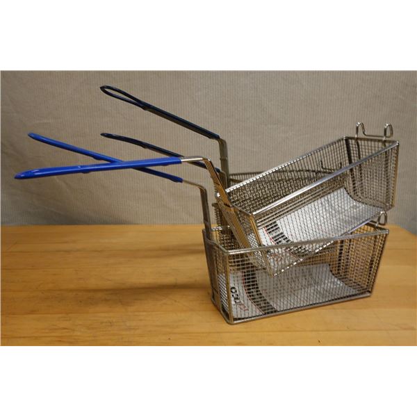 Qty 4 Winco Fry Baskets