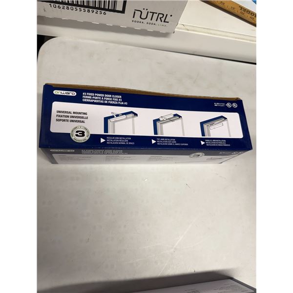 #3 fixed, power door closer