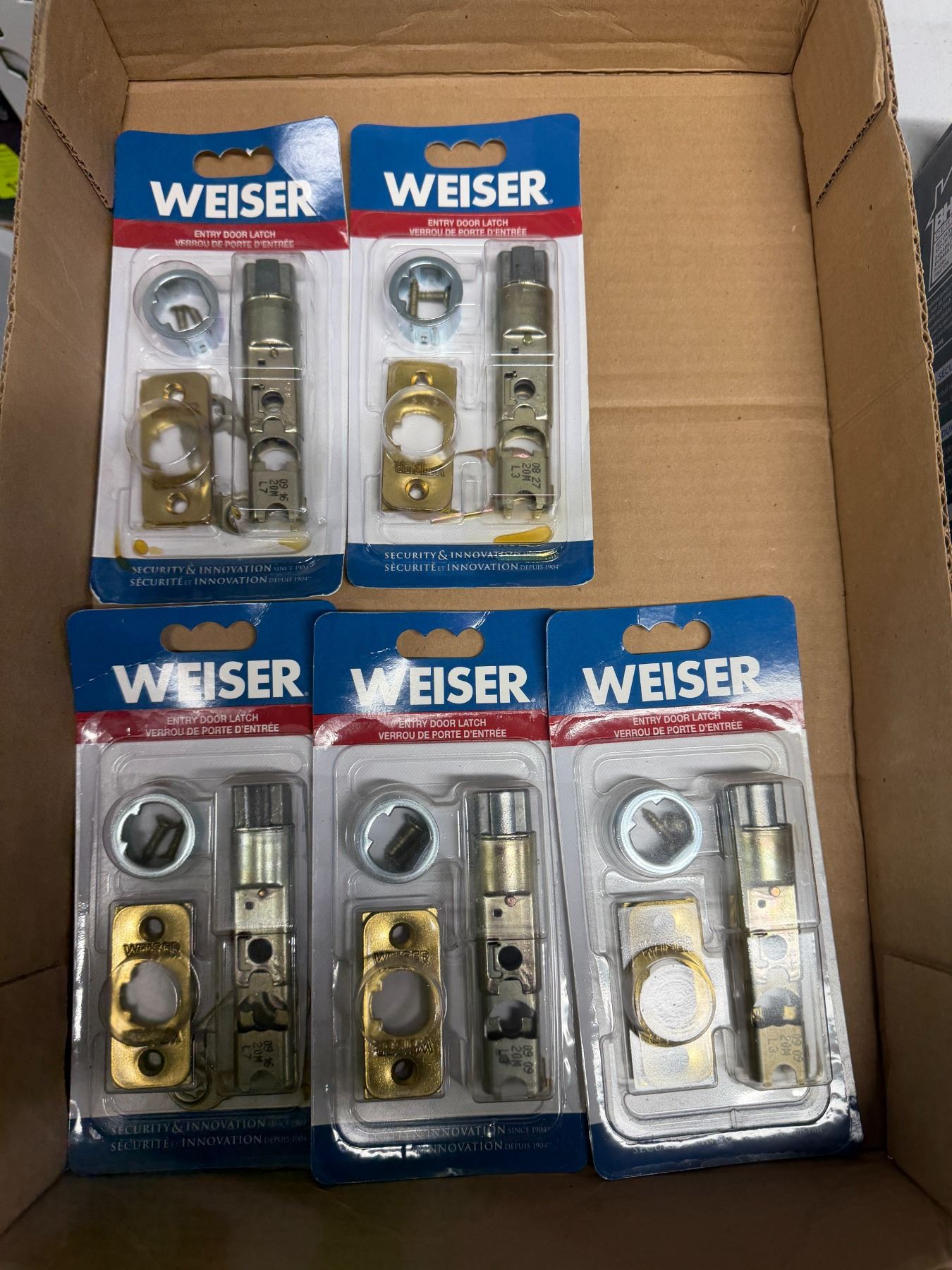 Entry door latch's Weiser