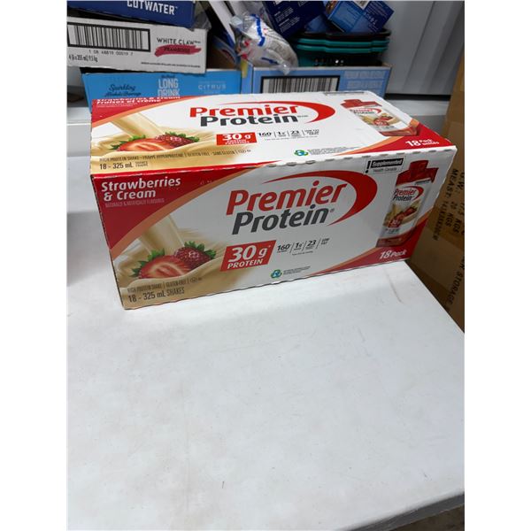 Premier protein, strawberry and cream expires August 16, 2026