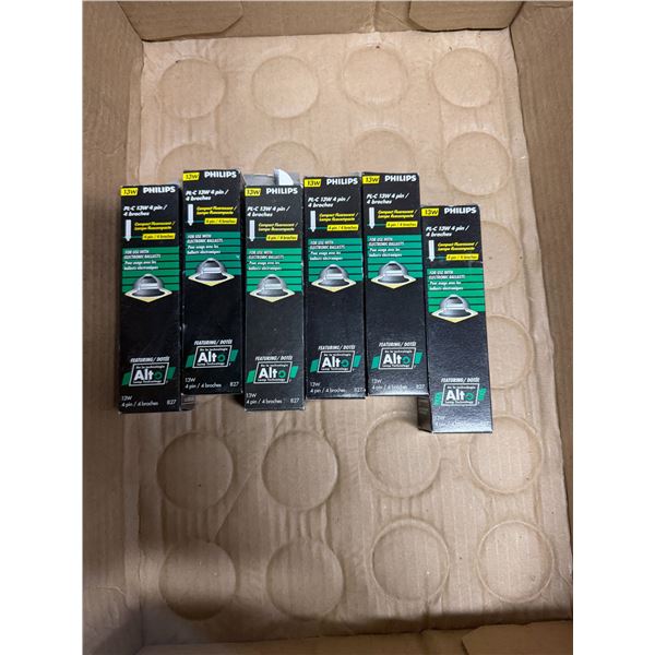 Phillips 13 W compact fluorescent bulbs