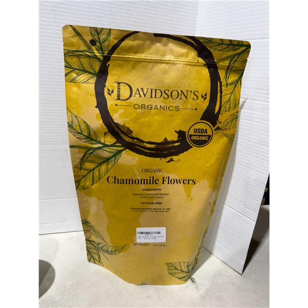 David's organic tea, chamomile flowers