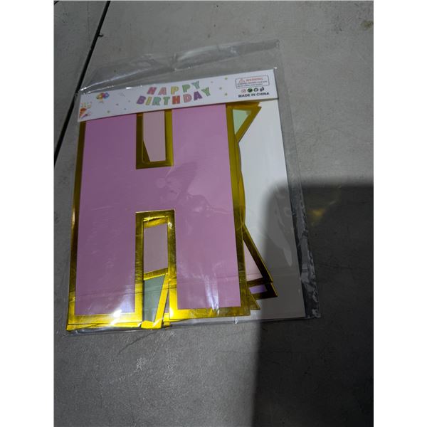 Happy birthday banner