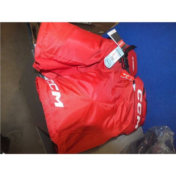 Red Senior Small CCM Jet Speed Hockey Pants