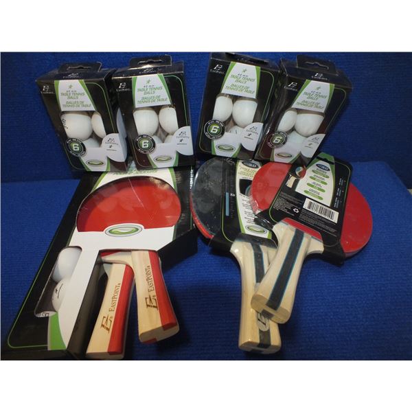 4 Ping Pong Paddles w/ Balls