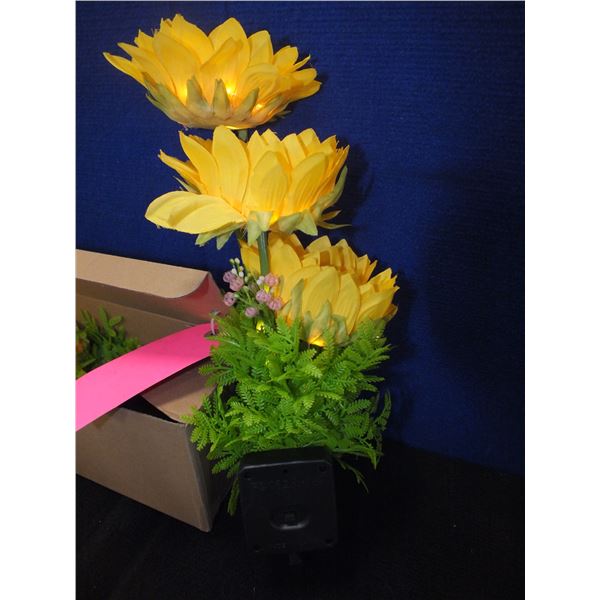 3 Boxes Of Light Up Sunflowers
