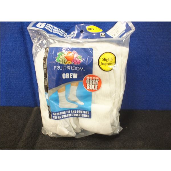 1 Pack Of 6 Men's Crew Socks