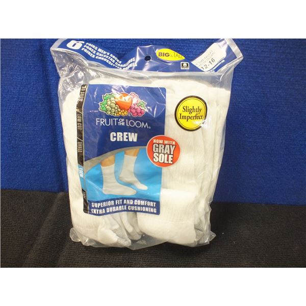 1 Pack Of 6 Men's Crew Socks