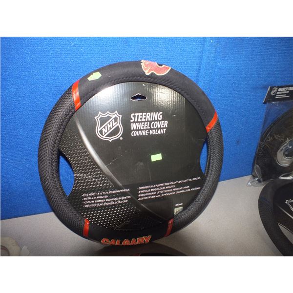 Calgary Flames Steering Wheel Cover