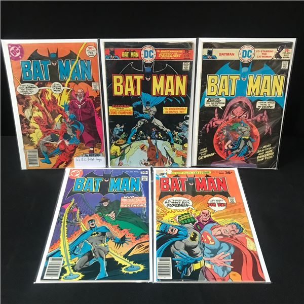 LOT OF 5 BATMAN COMICS - DC COMICS