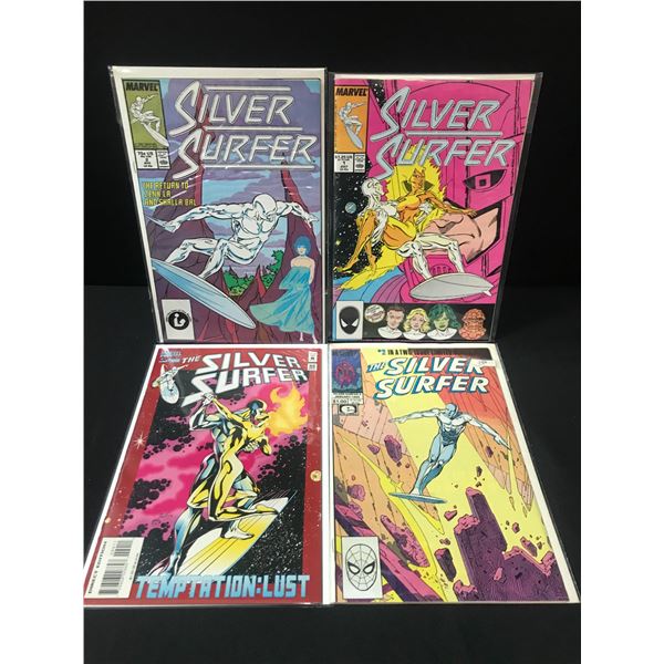 LOT OF 4 SILVER SURFER COMICS - MARVEL COMICS