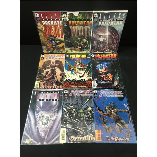 LOT OF 9 COMICS FEATURING THE PREDATOR - DARK HORSE COMICS