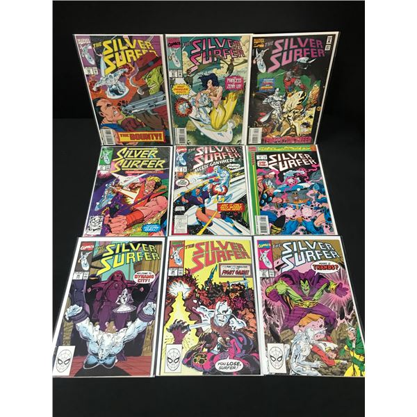 LOT OF 9 SILVER SURFER COMICS - MARVEL COMICS