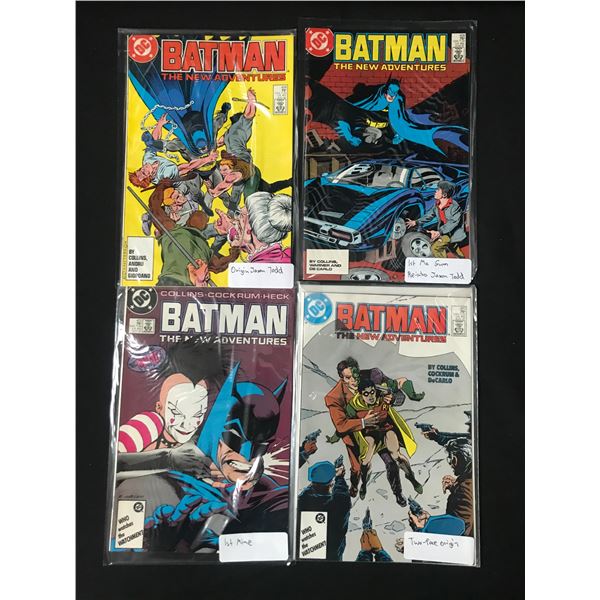 LOT OF 4 BATMAN THE NEW ADVENTURE COMICS INCLUDING SEVERAL 1ST APPEARANCES - MARVEL COMICS