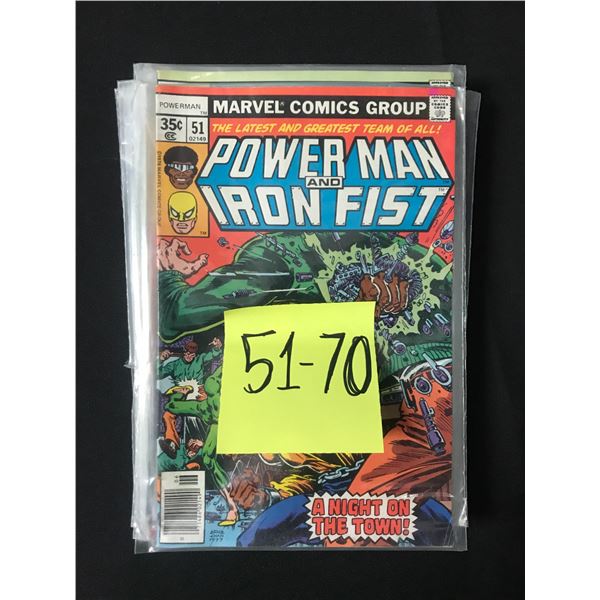POWERMAN AND IRON FIST COMICS  #51-70 - MARVEL COMICS