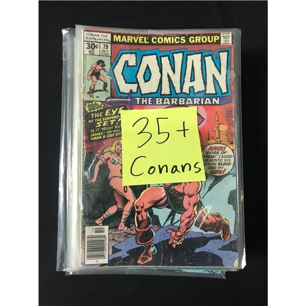 LOT OF 35+ CONAN THE BARBARIAN COMICS - MARVEL COMICS