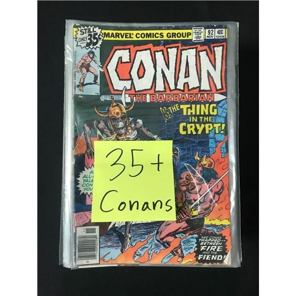 LOT OF 35+ CONAN THE BARBARIAN COMICS - MARVEL COMICS